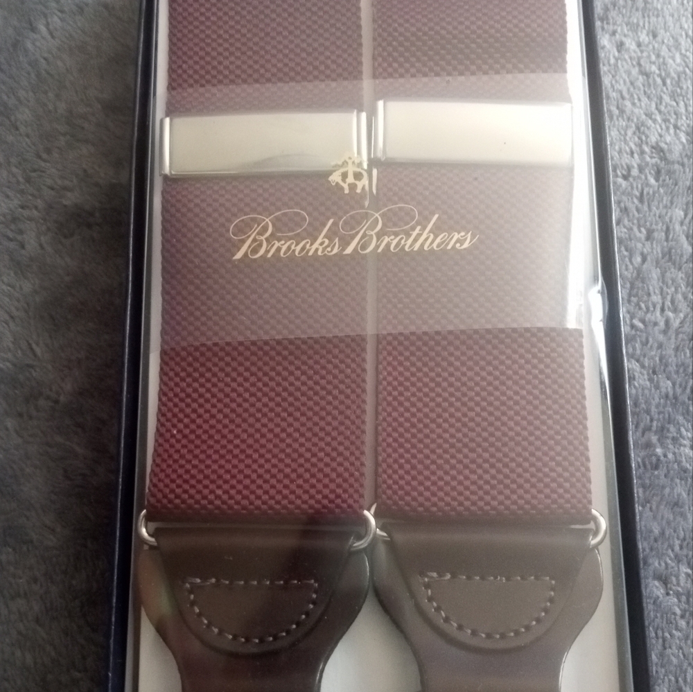 Brooks Brothers Burgundy Suspenders
